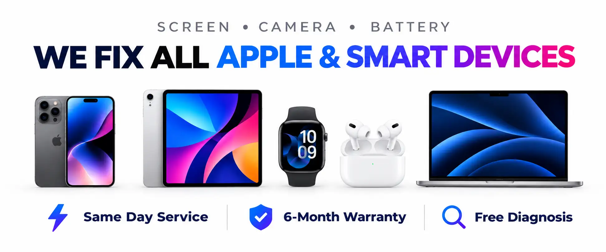 Apple iPhone, MacBook, and iPad repair service by iStore Repair